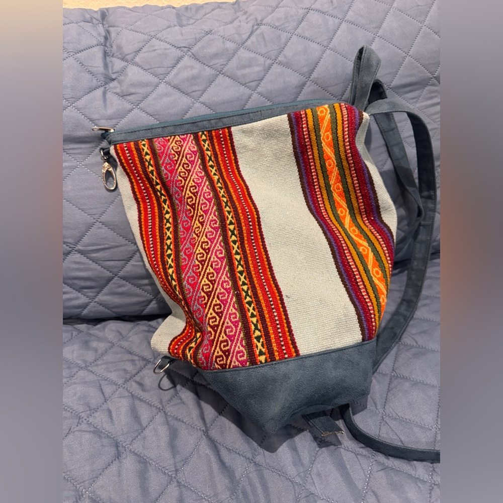 Peruvian Patterned Backpack - image 4
